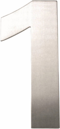 Afbeeldingen van OXLOC Huisnummer RVS cijfer nr. 1