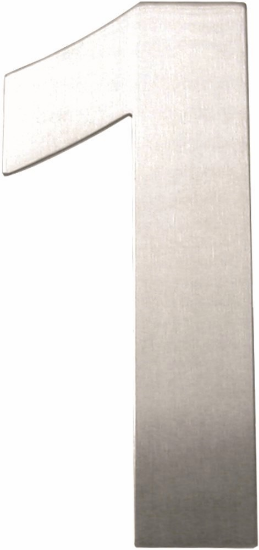 Afbeeldingen van OXLOC Huisnummer RVS cijfer nr. 1