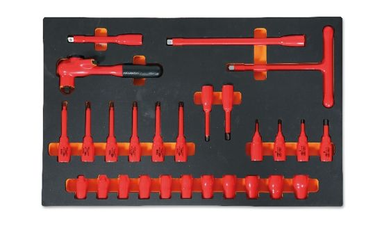 Afbeeldingen van BETA Inlegbak zacht + 27x gereedschap M108