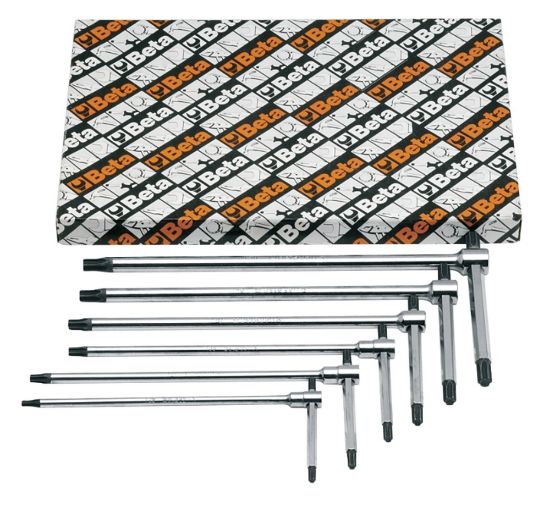 Afbeeldingen van BETA T-sleutelset TORX T8-T30 951TX/S6 6x