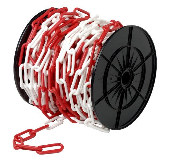 Afbeeldingen van DX Kunststof ketting geel-zwart 6MM 25M