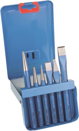 Afbeeldingen van ROTEC Koudbeitelset 218 6-delig in metalen cassette