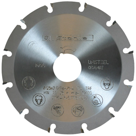 Afbeeldingen van STEHLE Cirkelzaagblad HW haakseslijper 125X2,0/1,6X25,4MM Z12 FF MAN (2)