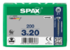 Afbeeldingen van SPAX Universele schroef verzonkenkop WIROX voldraad PZ1 3X20MM