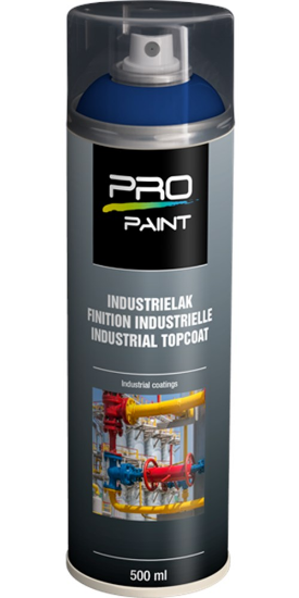 Afbeeldingen van PRO-PAINT Industrie lak / deklaag hemelblauw RAL5015 HG 500ML