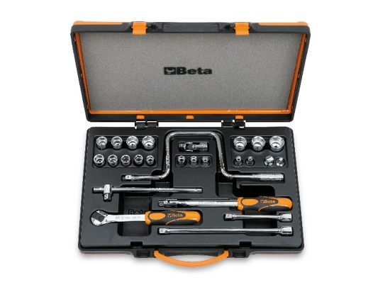 Afbeeldingen van BETA Doppendoosset ⅜" 17x + dopsleutel 910A/C17