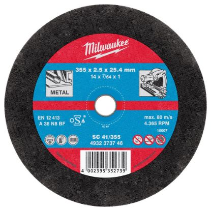 Afbeeldingen van METAL CUTTING WHEEL CUTWSC41/355X2,5P10M