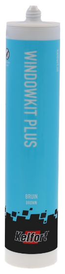 Afbeeldingen van KELFORT Beglazingskit elastisch bruin 310ML