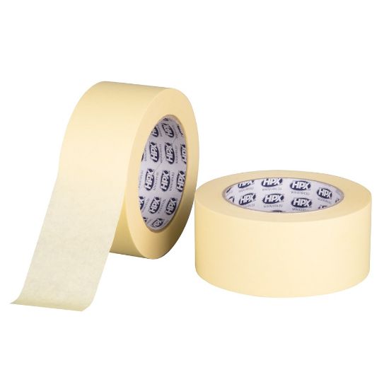Afbeeldingen van Masking tape 110°C geel 50MM 50M