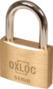 Afbeeldingen van OXLOC Cilinderhangslot EV messing laag 50MM KA5002