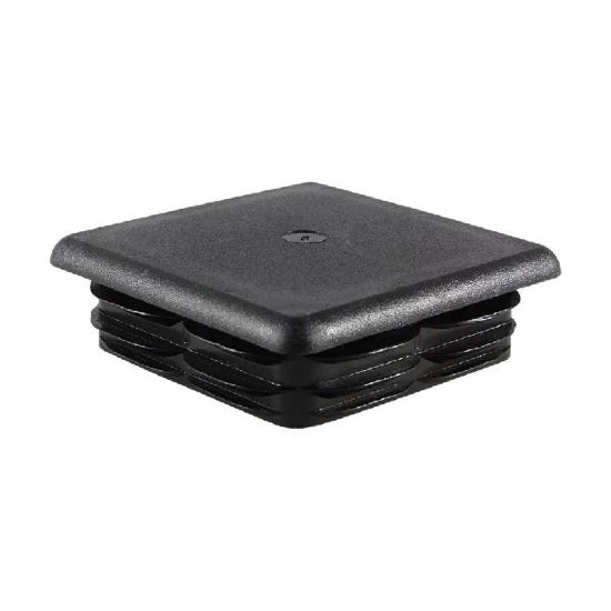 Afbeeldingen van Insteekdop vierkant zwart 35X35X1,0-2,0MM