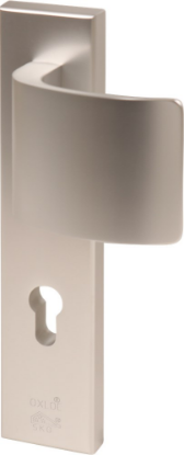 Afbeeldingen van OXLOC Veiligheidslangschild deurduwer + krukgat recht R PC72 40MM