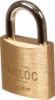 Afbeeldingen van OXLOC Cilinderhangslot EV messing laag 25MM KD25