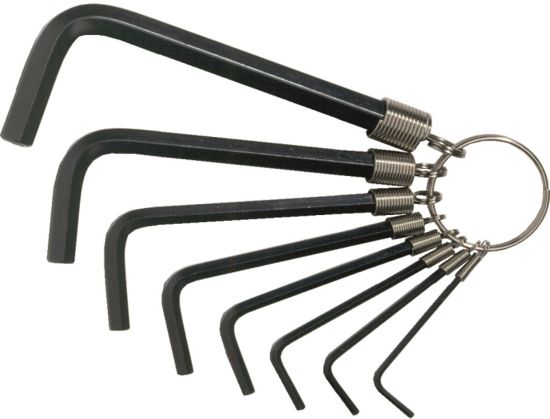 Afbeeldingen van IRONSIDE Inbussleutelset op ring 1,5-6MM 8x