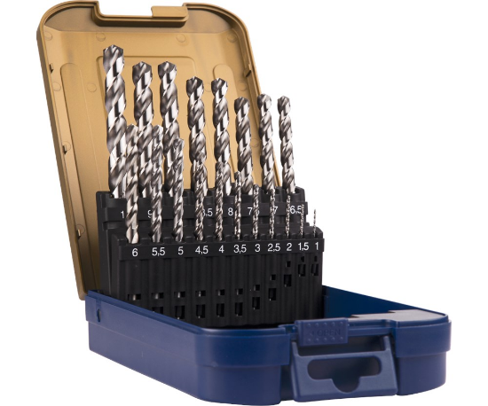 Afbeeldingen van ROTEC Metaalborenset 102 DIN338 HD-S 19-delig 1-10MM ABS