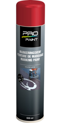 Afbeeldingen van PRO-PAINT Markeringsverf rood 600ML