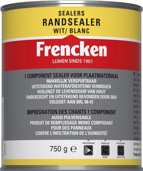 Afbeeldingen van Frencken Randsealer wit 750g