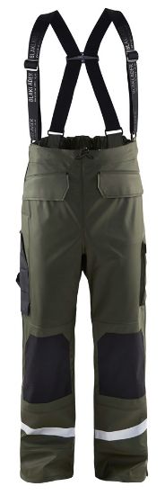 Afbeeldingen van BLÅKLÄDER Regenbroek LEVEL 2 1305 army groen S