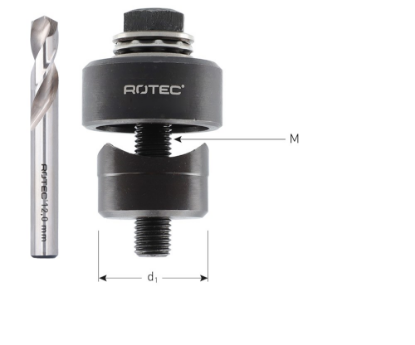 Afbeeldingen van ROTEC Gatenpons OPTI-LINE met kogellager en boor 32,5MM