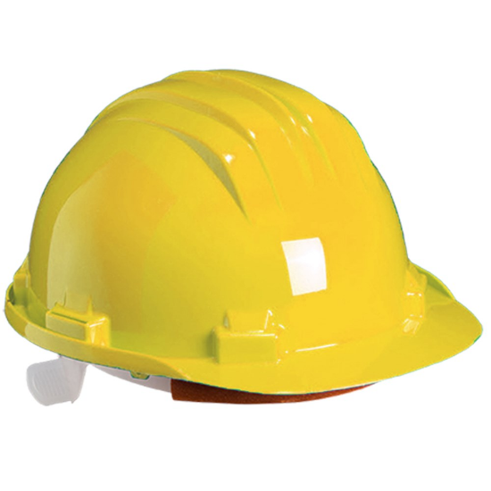 Afbeeldingen van Veiligheidshelm met verstelknop 5-RG geel