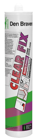 Afbeeldingen van ZWALUW Montagelijm Clear Fix glashelder 290ML