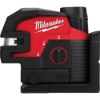 Afbeeldingen van MILWAUKEE Accu groene kruislijnlaser/loodlaser M12CLLP4-301C 4 punten