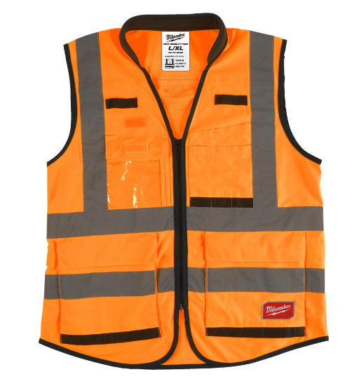 Afbeeldingen van MILWAUKEE Veiligheidshesje Premium klasse 2 Hi-Vis oranje 2XL