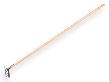 Afbeeldingen van DE WIT Schoffelhark breedte 20CM met essen steel 170CM