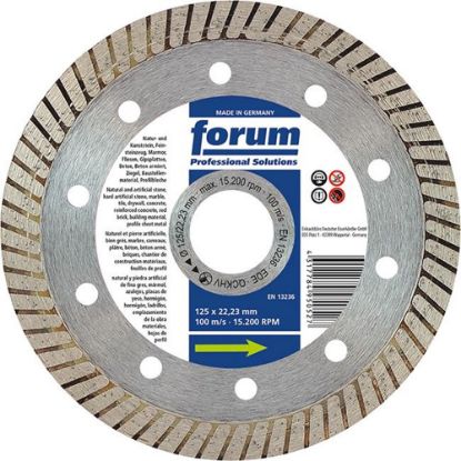 Afbeeldingen van FORUM Diamantzaagblad SlimTurbo 125X1,2MM