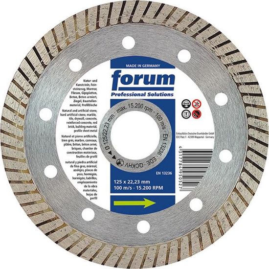 Afbeeldingen van FORUM Diamantzaagblad SlimTurbo 125X1,2MM
