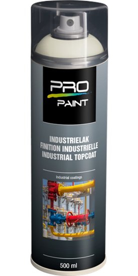 Afbeeldingen van PRO-PAINT Industrie lak / deklaag parelwit RAL1013 HG 500ML