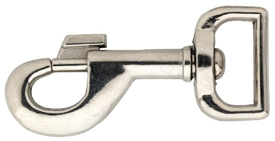 Afbeeldingen van Musketon vierkante wervel zamac Ni 25MM - 1"