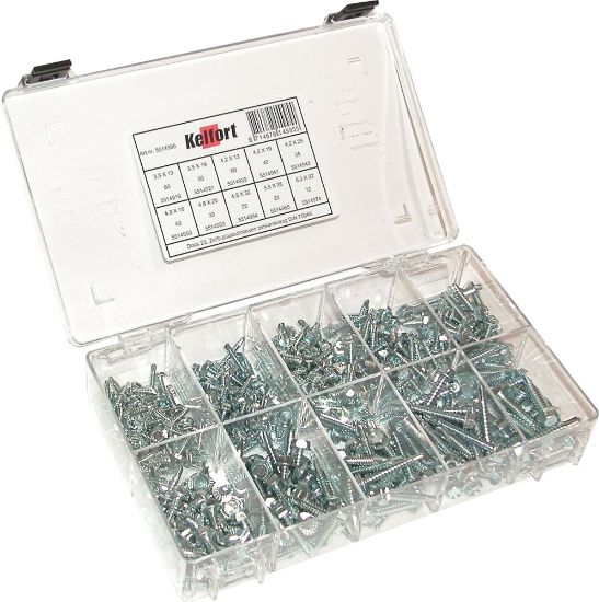 Afbeeldingen van KELFORT Assortimentdoos nr.23 zelftappende plaatschroeven DIN7504K EV