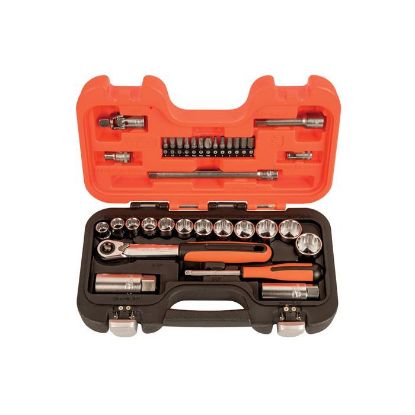 Afbeeldingen van BAHCO Ratelset ¼" & ½" & ⅜" 34x