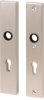 Afbeeldingen van OXLOC Veiligheidslangschild krukgat + profielcilinder binnen/buiten recht aluminium PC72 55MM