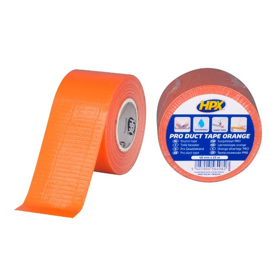 Afbeeldingen van Duct tape Pro oranje pocket size 48MM 25M