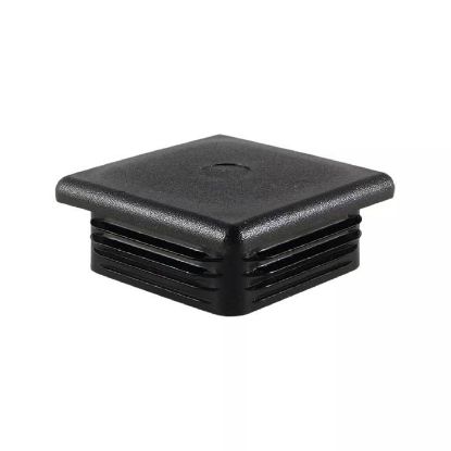 Afbeeldingen van Insteekdop vierkant zwart 80X80MM