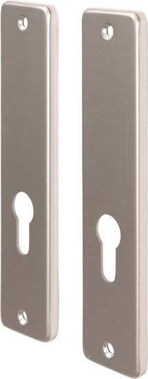 Afbeeldingen van OXLOC Kortschild profielcilinder Roubaix aluminium PC55