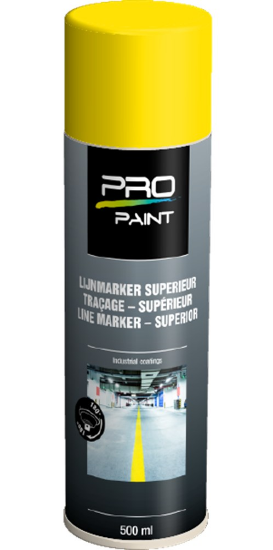 Afbeeldingen van PRO-PAINT Lijnmarker superieur geel 500ML