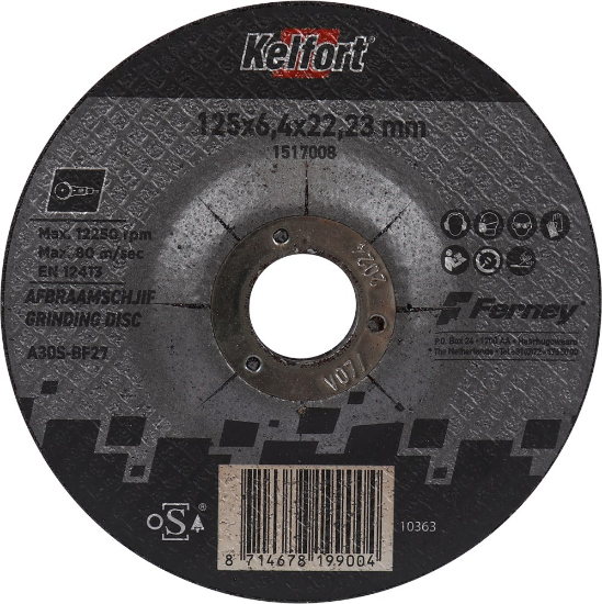 Afbeeldingen van KELFORT Afbraamschijf RVS 125X6,4MM