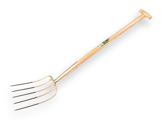 Afbeeldingen van OFFNER Mestvork 5-tands brons met T-steel 90CM