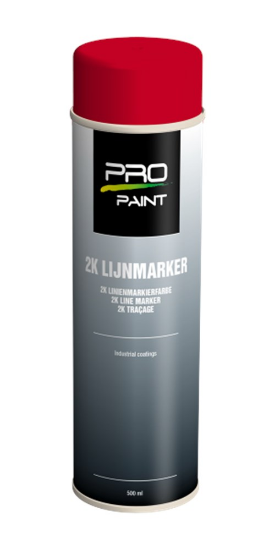 Afbeeldingen van PRO-PAINT Lijnmarker 2K rood 500ML