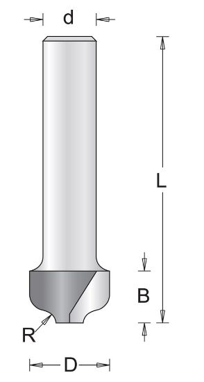 Afbeeldingen van Profielfrees S8MM 12,7X50X2MM