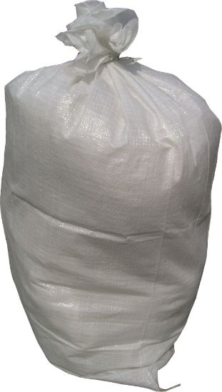 Afbeeldingen van KELFORT Puinzak wit LPDE met koord 65X100CM 65L 10x