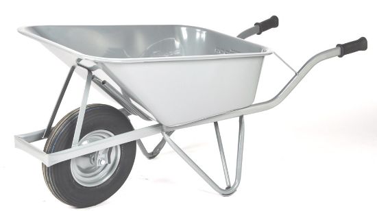 Afbeeldingen van MATADOR Kruiwagen M-120-CT RH versterkt met rechthoekige bak & lekvrije band 100L 200kg