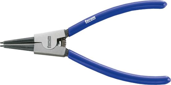 Afbeeldingen van FORUM Borgveertang t.b.v. buitenring rechte kop gepolijst met geïsoleerde kunststof handgreep A2 180MM