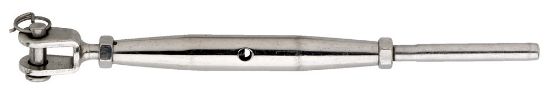 Afbeeldingen van Spanschroef RVS316 gaffel-terminal M6-4MM