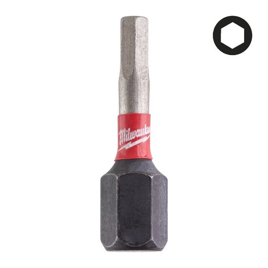Afbeeldingen van MILWAUKEE Schroefbit SHOCKWAVE inbus 3X25MM 2x