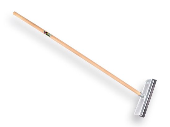 Afbeeldingen van PROLINE Mestschuiver recht 40CM met canvas rubber met TAUARI steel 160X3,2CM