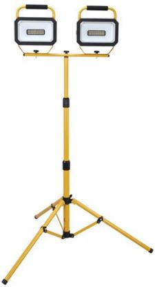 Afbeeldingen van TAB Set 2 bouwlampen 2x23W IP65 2x2000LM op driepoot 5M kabel